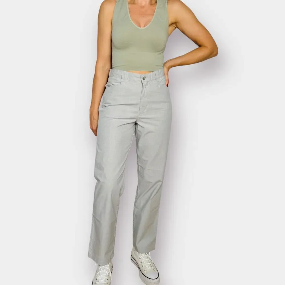 2000s Riders‎ casuals Gray Window Pane Slacks